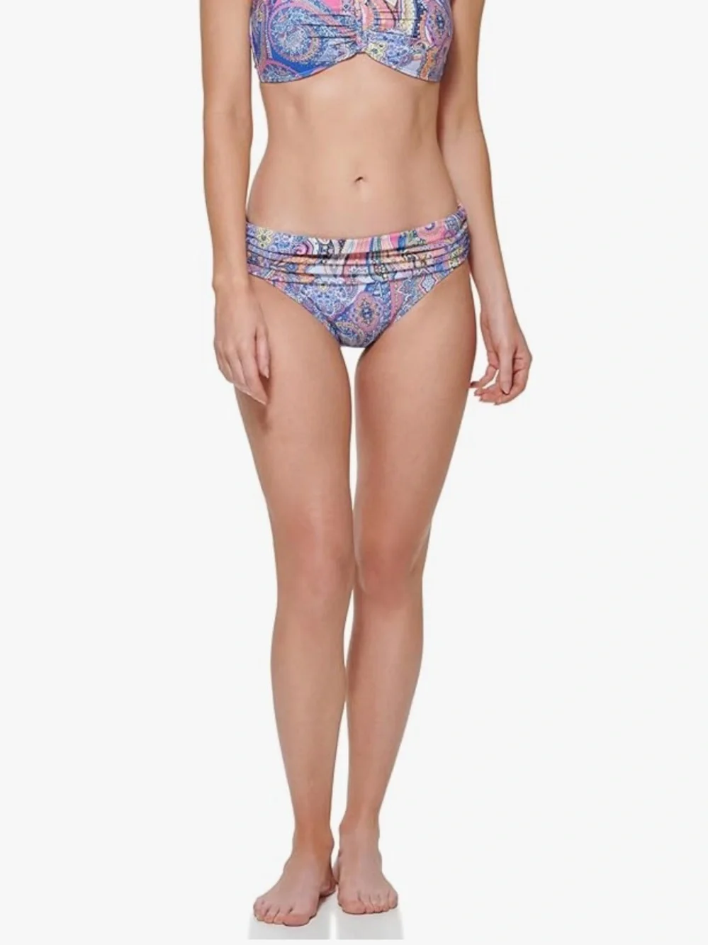 Bikini Bottom Bright Paisley Tommy Hilfiger Foldover Full Coverage  1405/bb7-1